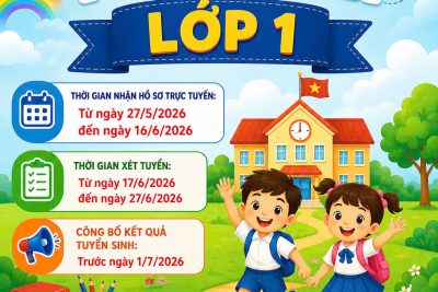 THÔNG BÁO TUYỂN SINH VÀO LỚP 1